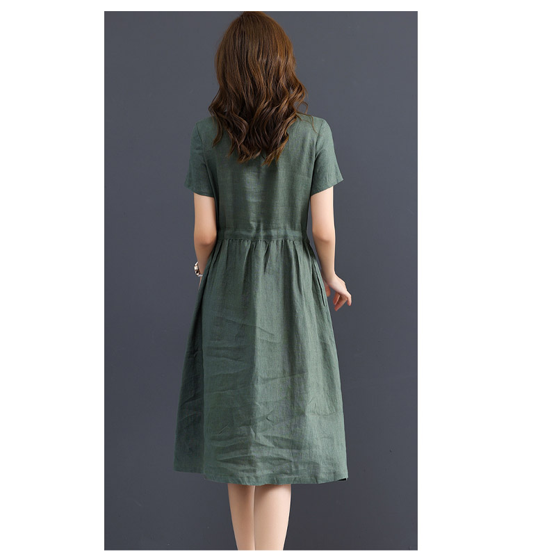 Pure Linen Women's Short-sleev - огляд і ціна Summer Clothing Drawing