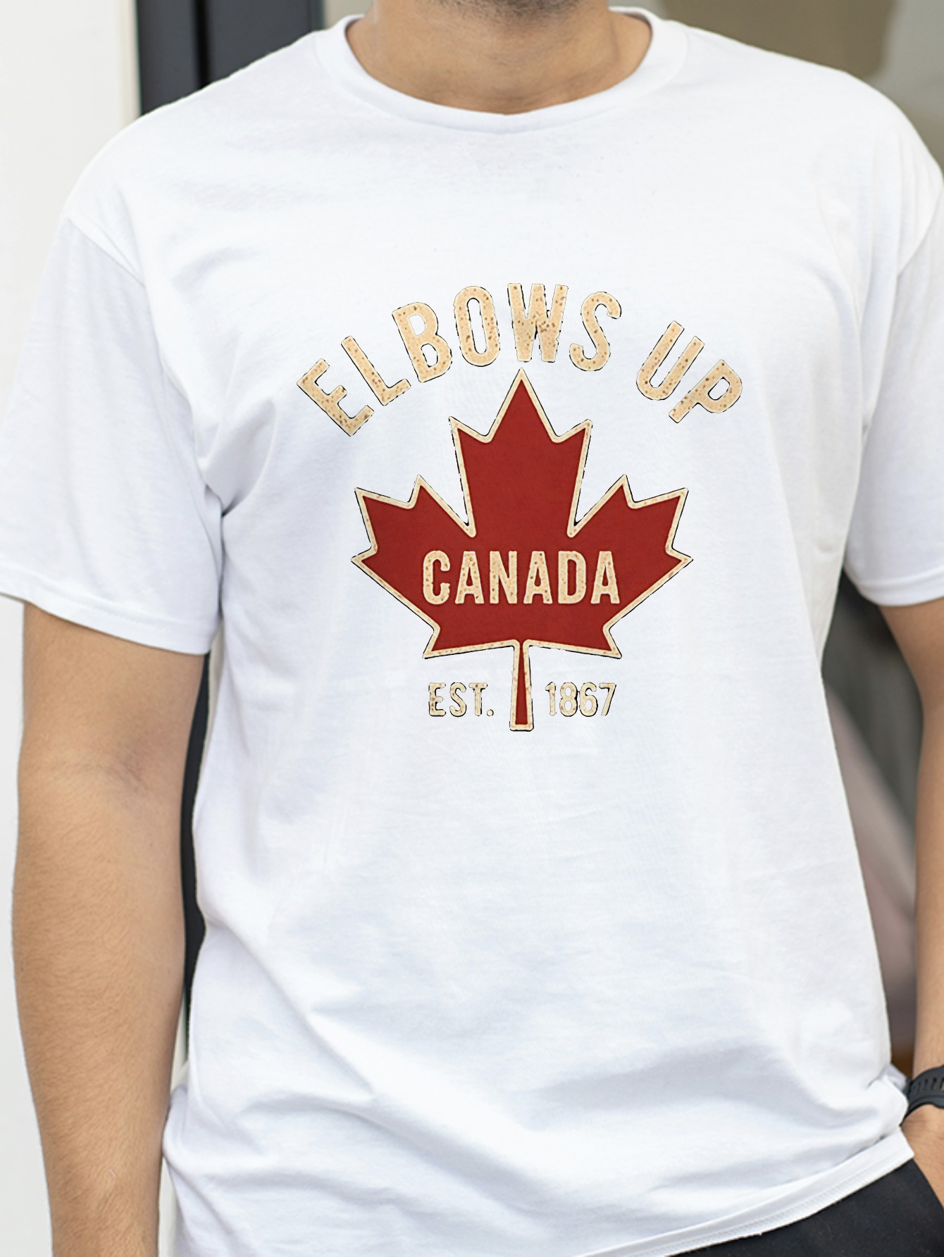 Elbows Up Canada T-shirt for M - огляд і ціна Summer Clothing Women Canada