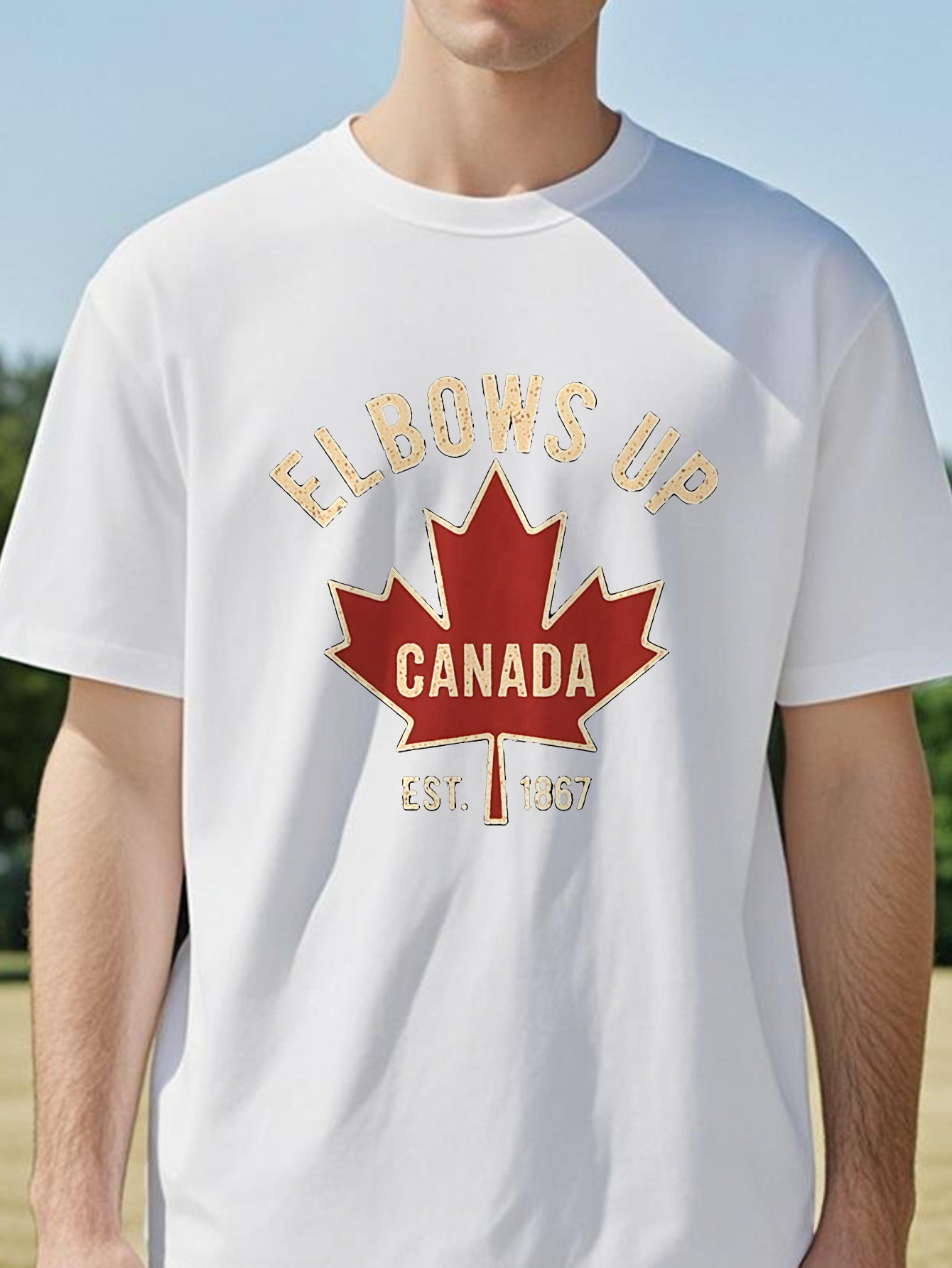 Elbows Up Canada T-shirt for M - огляд і ціна Summer Clothing Women Canada