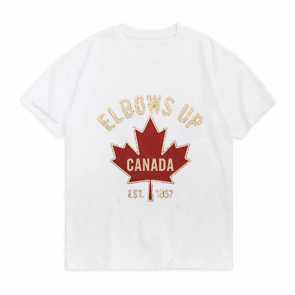 Elbows Up Canada T-shirt for M - огляд і ціна Summer Clothing Women Canada